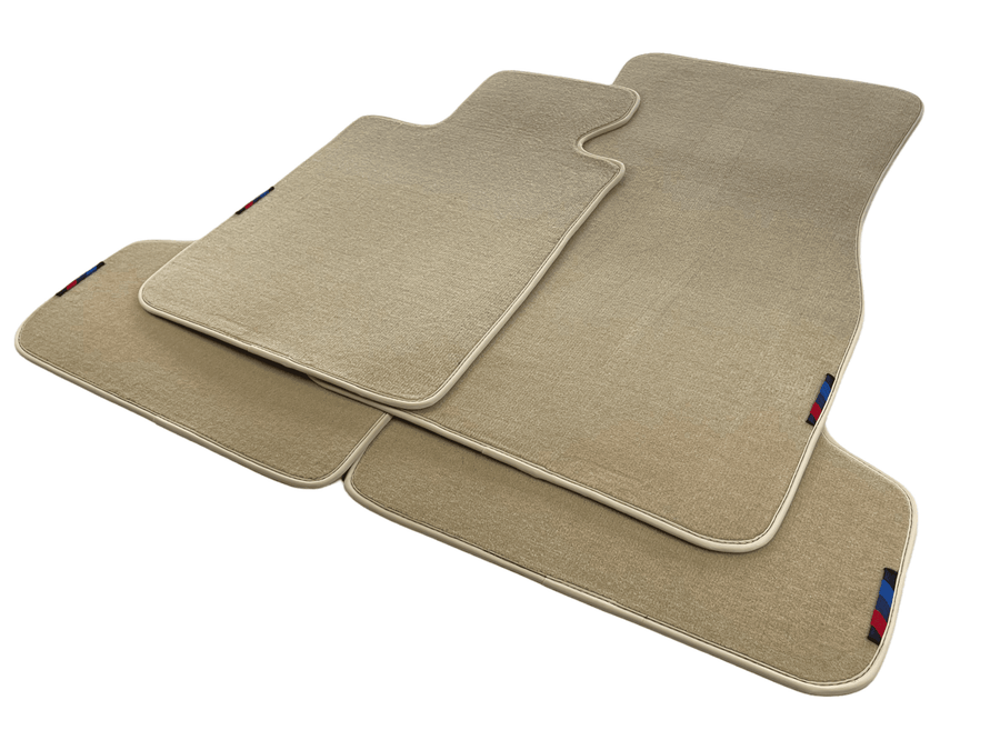 Beige Mats For BMW M5 E60 With M Package - AutoWin