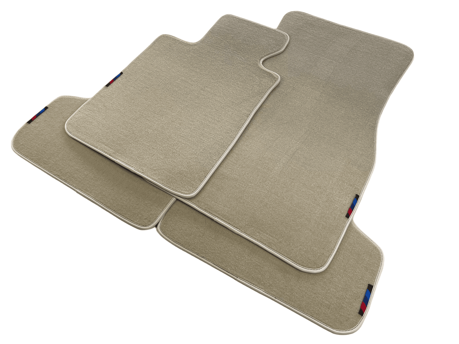 Beige Mats For BMW M5 E60 With M Package - AutoWin