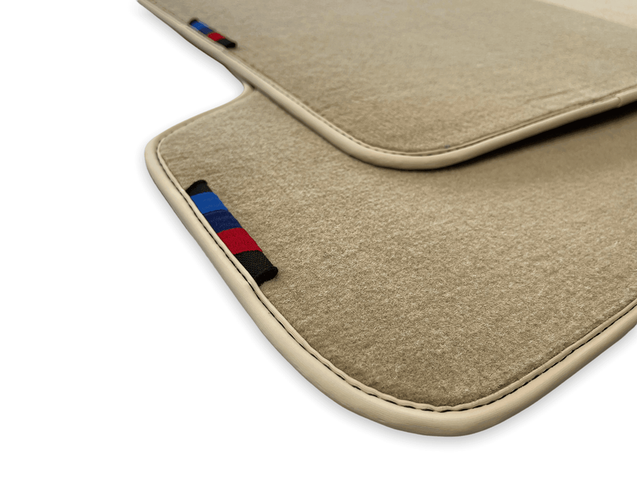 Beige Mats For BMW M5 E60 With M Package - AutoWin