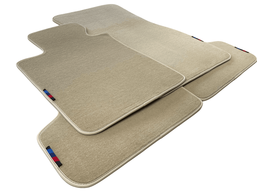 Beige Mats For BMW M5 E60 With M Package - AutoWin