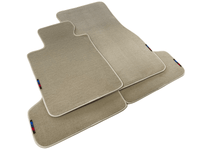 Beige Mats For BMW M6 F06 Gran Coupe With M Package - AutoWin