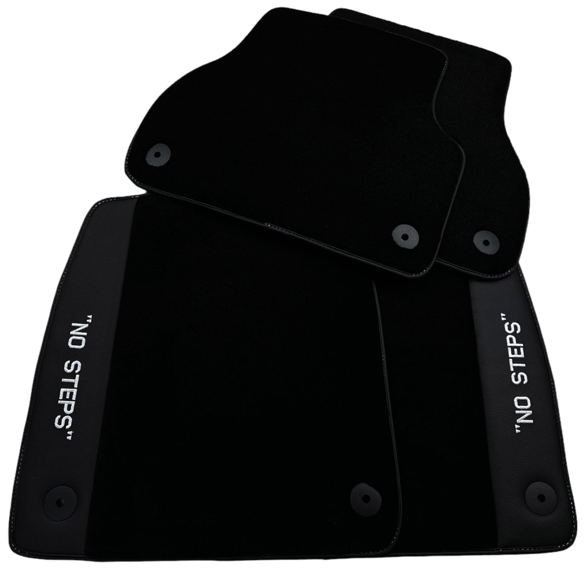 Black Floor Mats for Audi A4 - B7 Convertible (2006-2009) | No Steps - AutoWin