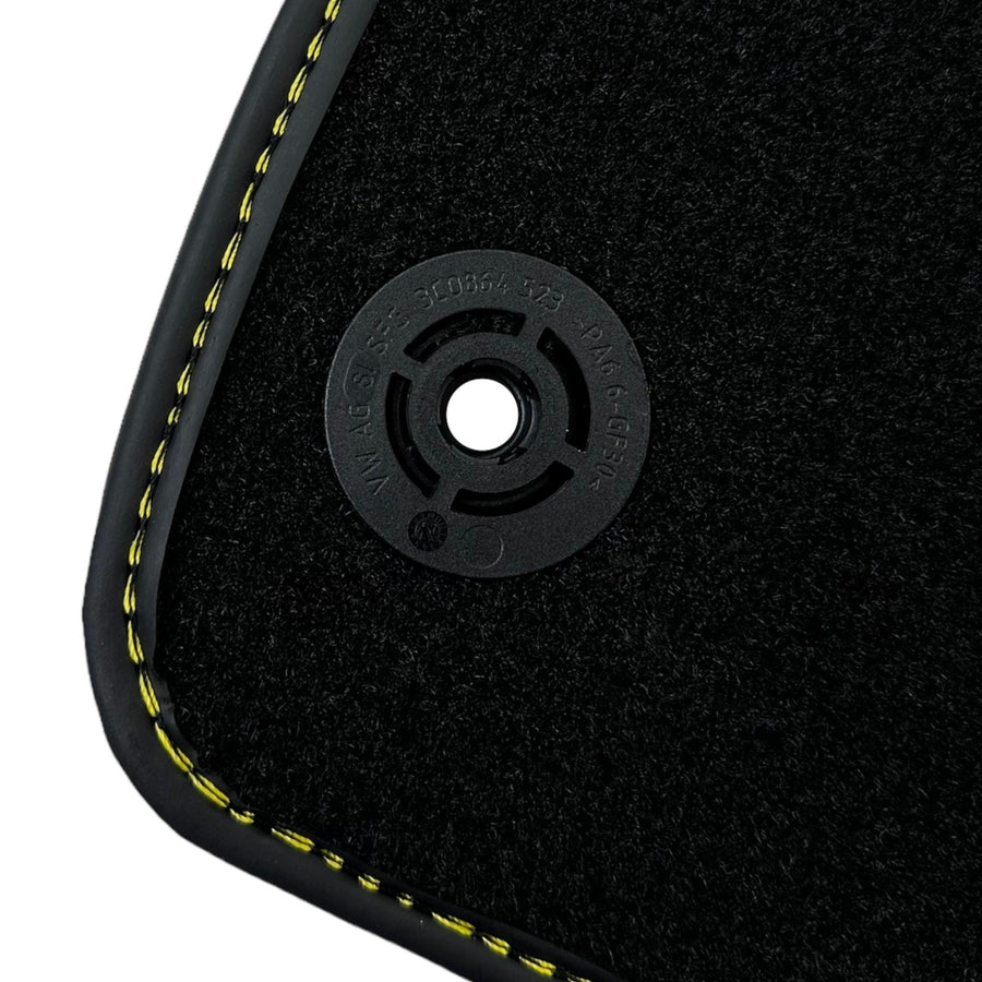Black Floor Mats for Audi A4 - B9 Sedan (2018-2019) | Fighter Jet Edition - AutoWin