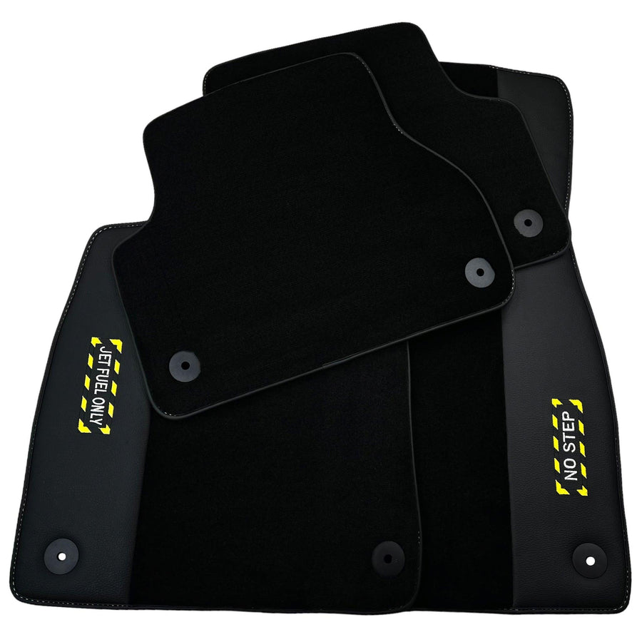 Black Floor Mats for Audi A6 - C5 Sedan (1997-2002) | Fighter Jet Edition - AutoWin