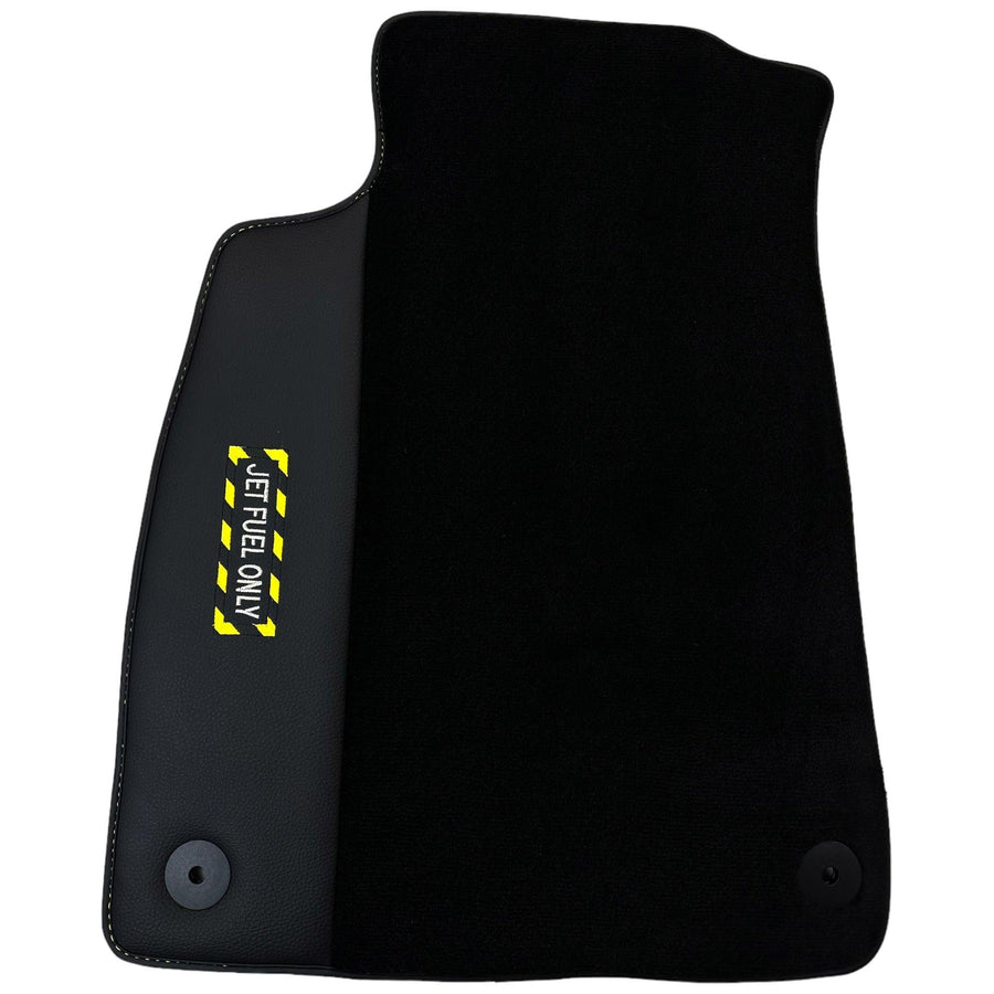 Black Floor Mats for Audi A8 D5 Long (2017-2023) | Fighter Jet Edition - AutoWin