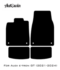 Black Floor Mats for Audi e-tron GT (2021-2024) | No Steps - AutoWin