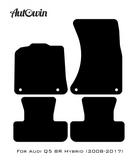 Black Floor Mats for Audi Q5 8R Hybrid (2008-2017) | No Steps - AutoWin