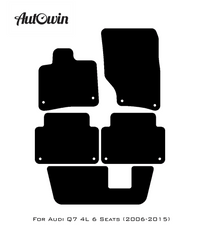 Black Floor Mats for Audi Q7 4L (2006-2015) | Fighter Jet Edition - AutoWin