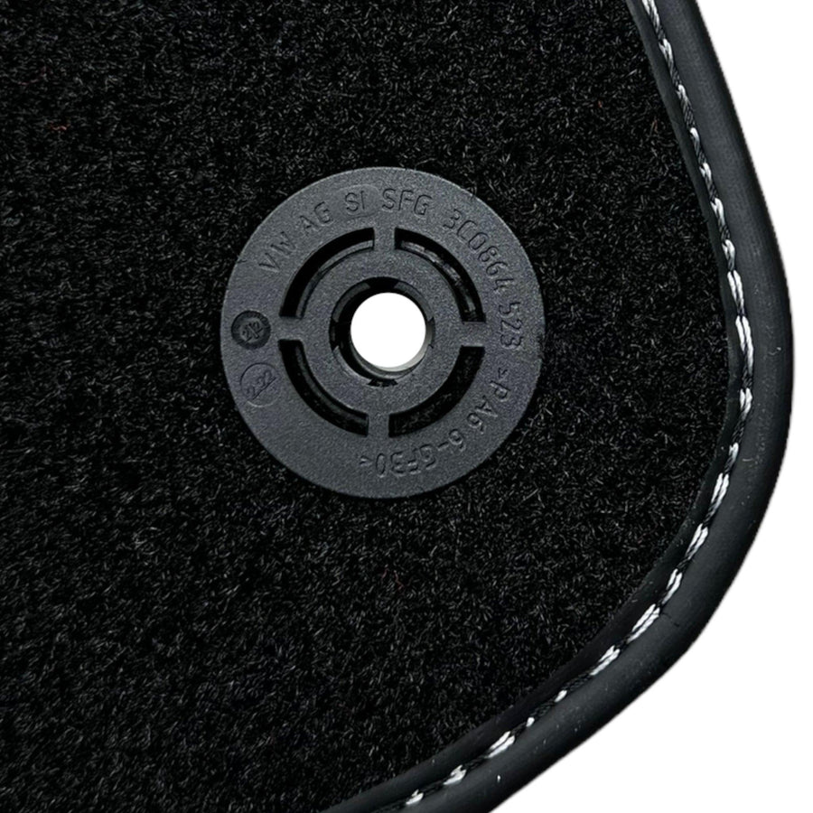 Black Floor Mats For Bentley Mulsanne (2010-2020) with Leather - AutoWin