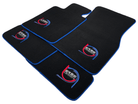 Black Floor Mats For BMW 2 Series F23 Convertible ER56 Design Limited Edition Blue Trim - AutoWin
