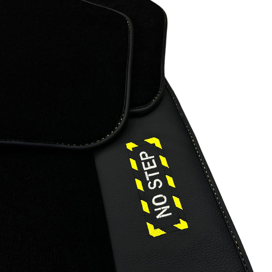 Black Floor Mats For BMW 3 Series F30 | Fighter Jet Edition - AutoWin
