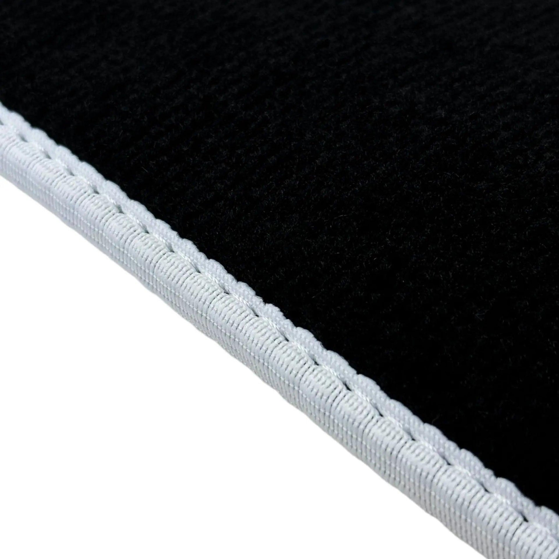 Black Floor Mats For BMW 3 Series F34 GT 2013-2020 | White Trim - AutoWin