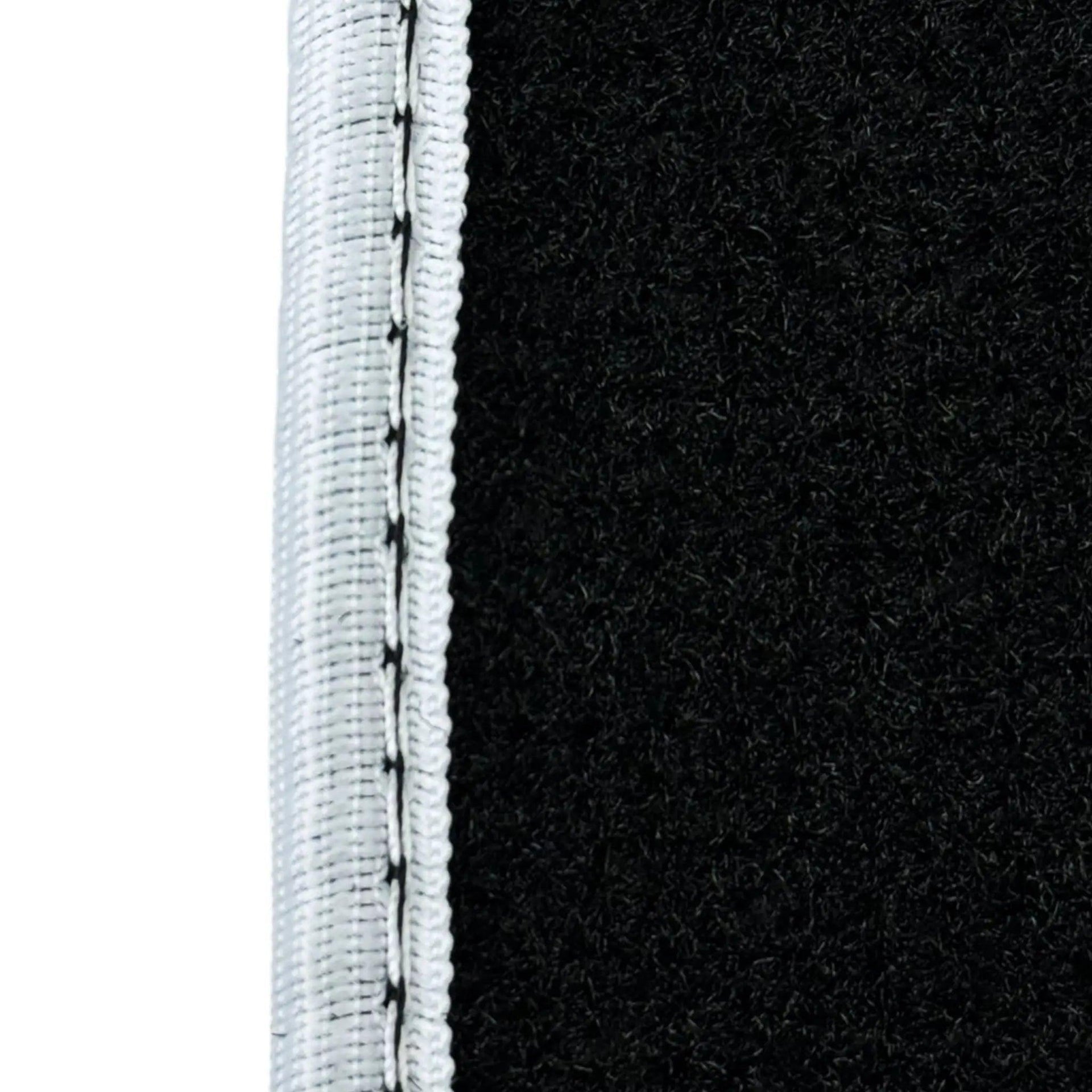 Black Floor Mats For BMW 6 Series G32 GT Gran Turismo | White Trim AutoWin Brand - AutoWin