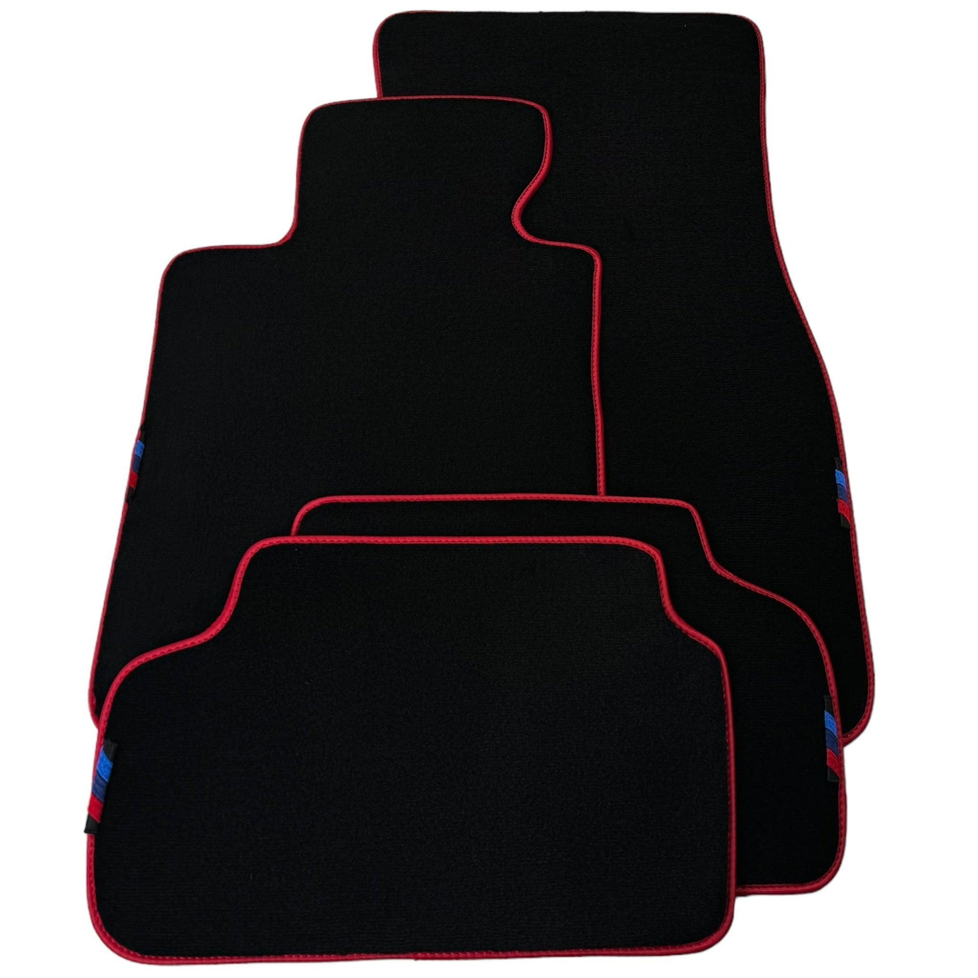 Black Floor Mats For BMW M4 Series F82 | Red Trim AutoWin Brand - AutoWin
