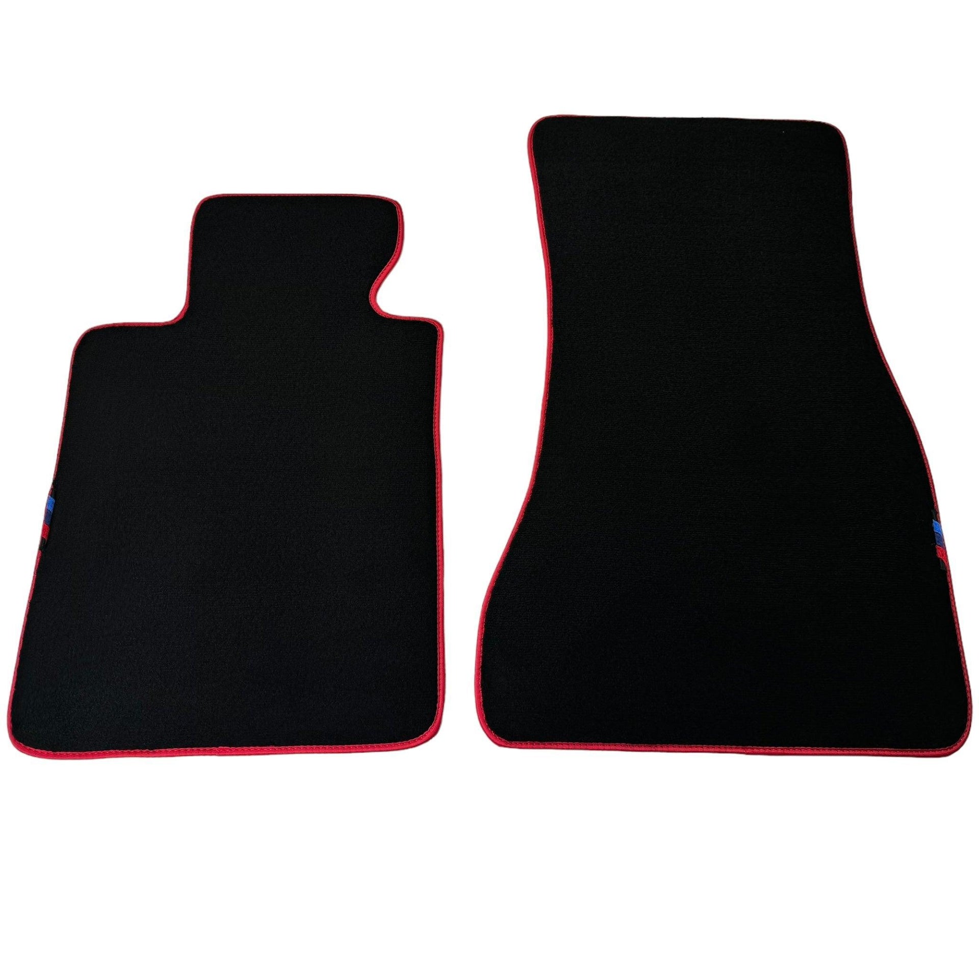 Black Floor Mats For BMW X5 Series E70 | Red Trim - AutoWin