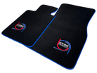 Black Floor Mats For BMW X5M F95 SUV ER56 Design Limited Edition Blue Trim - AutoWin