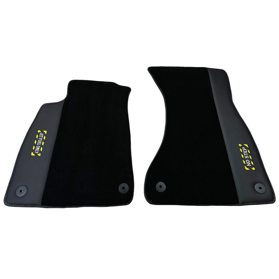Black Floor Mats for e-tron (2019-2024) | Fighter Jet Edition - AutoWin
