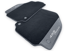 Black Floor Mats For Ferrari 458 Italia 2009-2015 With Carbon Fiber Leather - AutoWin