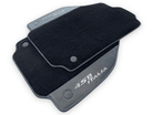 Black Floor Mats For Ferrari 458 Italia 2009-2015 With Carbon Fiber Leather - AutoWin