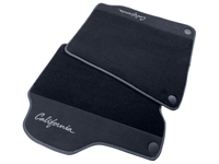 Black Floor Mats For Ferrari California 2008-2014 With Alcantara - AutoWin