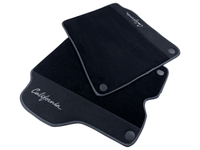 Black Floor Mats For Ferrari California 2008-2014 With Alcantara - AutoWin