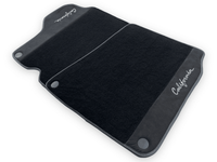 Black Floor Mats For Ferrari California 2008-2014 With Alcantara - AutoWin