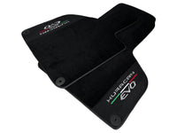 Lamborghini Huracan EVO (2014-2023): Black Leather Floor Mats