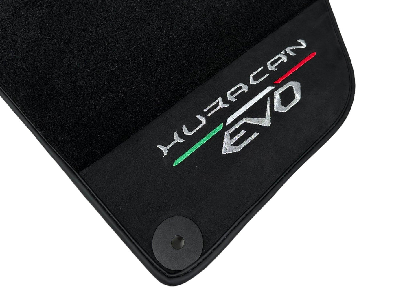 Lamborghini Huracan EVO (2014-2023): Black Leather Floor Mats