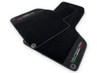 Black Carpet Floor Mats for Lamborghini Huracan with Alcantara Leather - AutoWin
