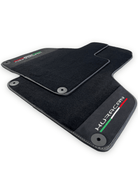 Black Carpet Floor Mats for Lamborghini Huracan with Alcantara Leather - AutoWin