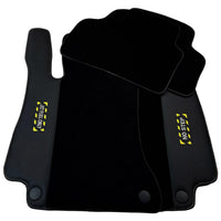 Black Floor Mats For Mercedes Benz C-Class W202 Sedan (1993-2000) | Fighter Jet Edition - AutoWin