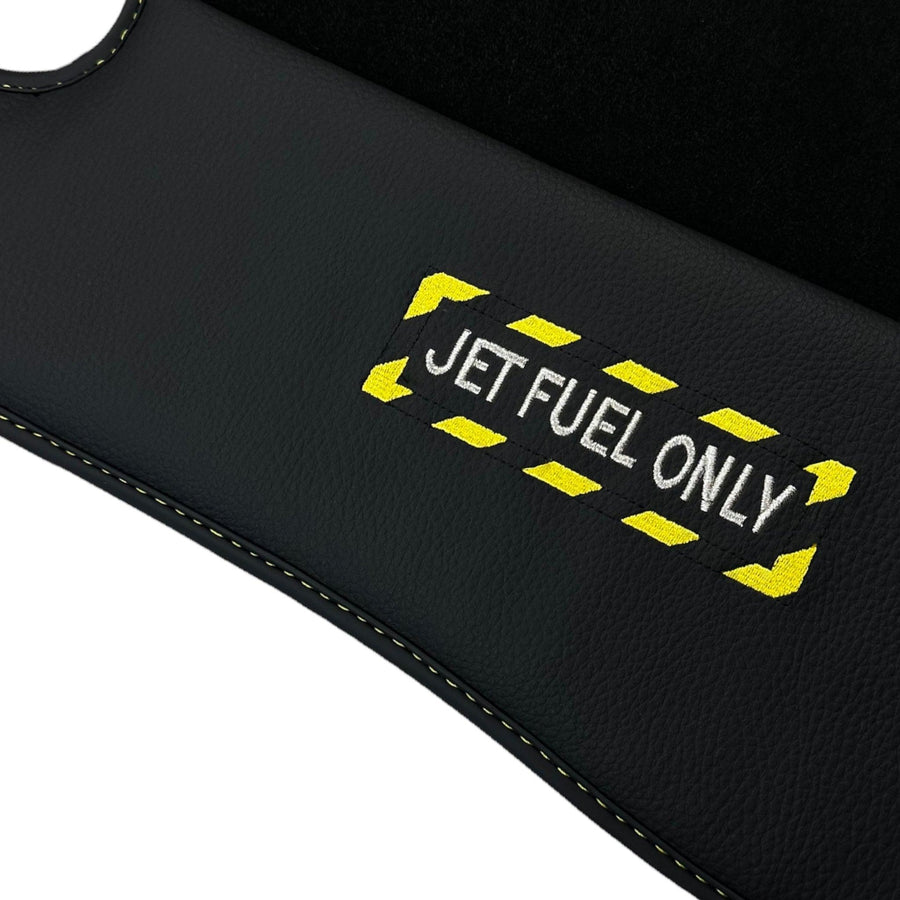 Black Floor Mats For Mercedes Benz E-Class S213 Estate (2016-2020) | Fighter Jet Edition - AutoWin