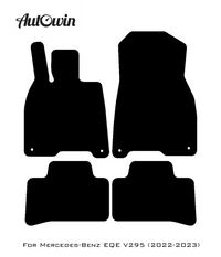 Black Floor Mats For Mercedes Benz EQE-Class V295 (2022-2023) | Fighter Jet Edition - AutoWin