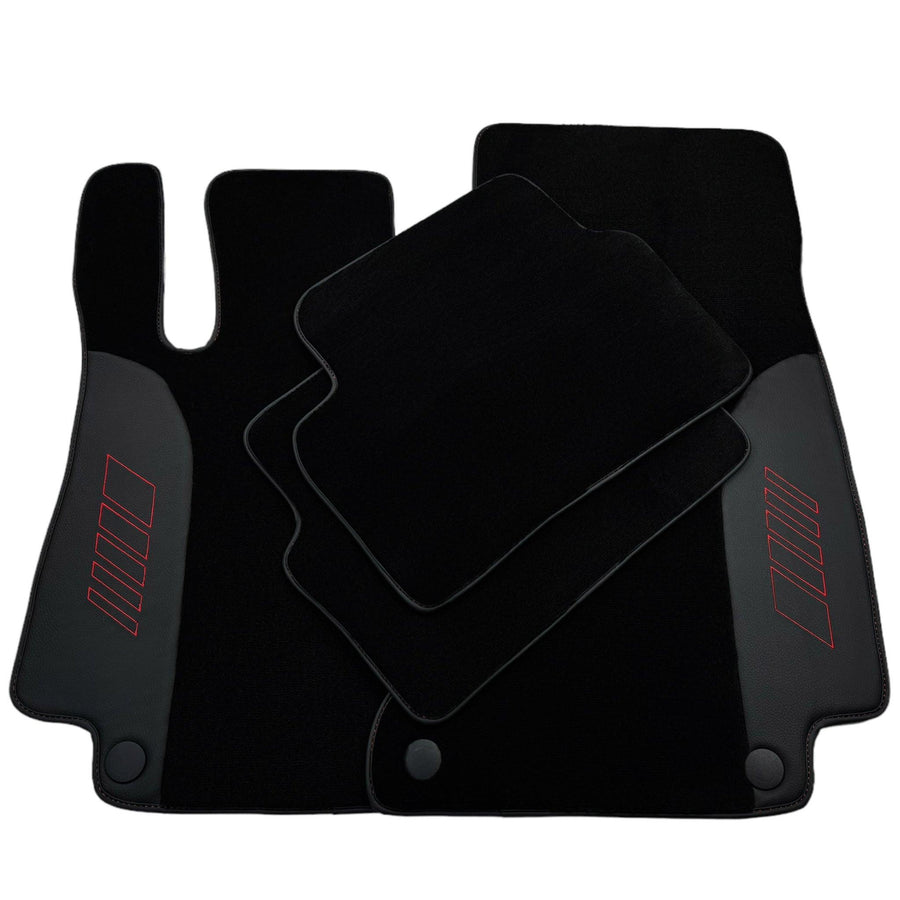 Black Floor Mats For Mercedes Benz GL-Class X166 (2012-2015) | AutoWin Edition - AutoWin