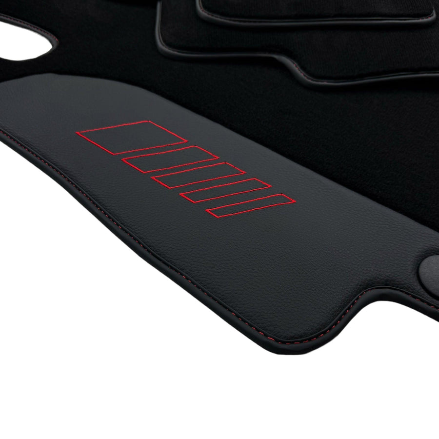 Black Floor Mats For Mercedes Benz GL-Class X166 (2012-2015) | AutoWin Edition - AutoWin