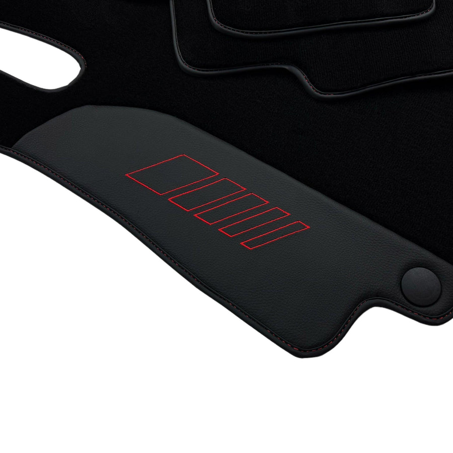Black Floor Mats For Mercedes Benz GL-Class X166 (2012-2015) | AutoWin Edition - AutoWin