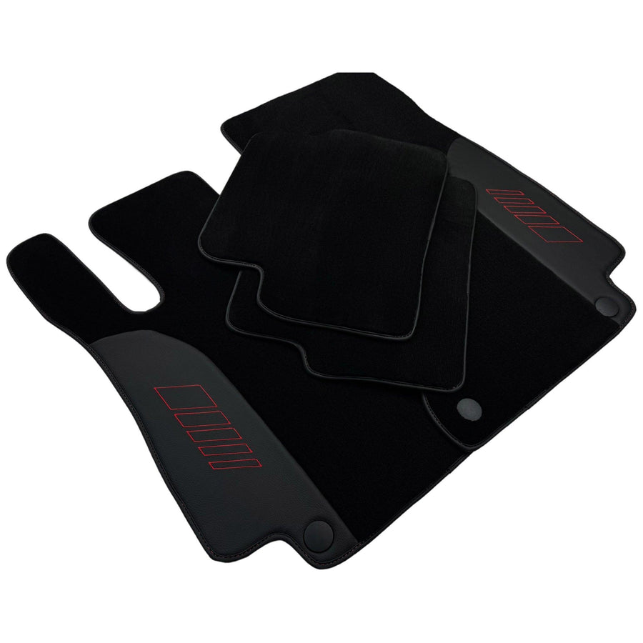Black Floor Mats For Mercedes Benz GL-Class X166 (2012-2015) | AutoWin Edition - AutoWin