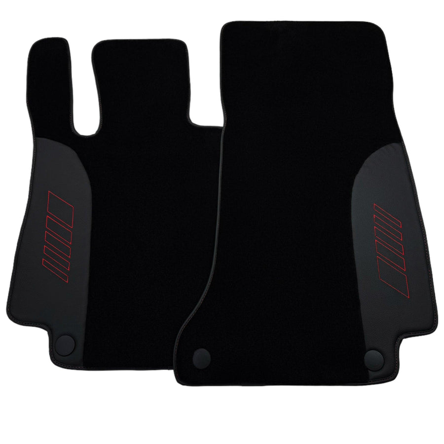Black Floor Mats For Mercedes Benz GL-Class X166 (2012-2015) | AutoWin Edition - AutoWin