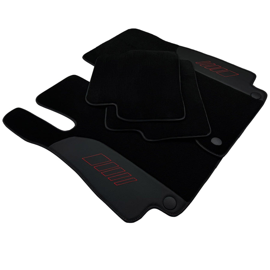 Black Floor Mats For Mercedes Benz GL-Class X166 (2012-2015) | AutoWin Edition - AutoWin