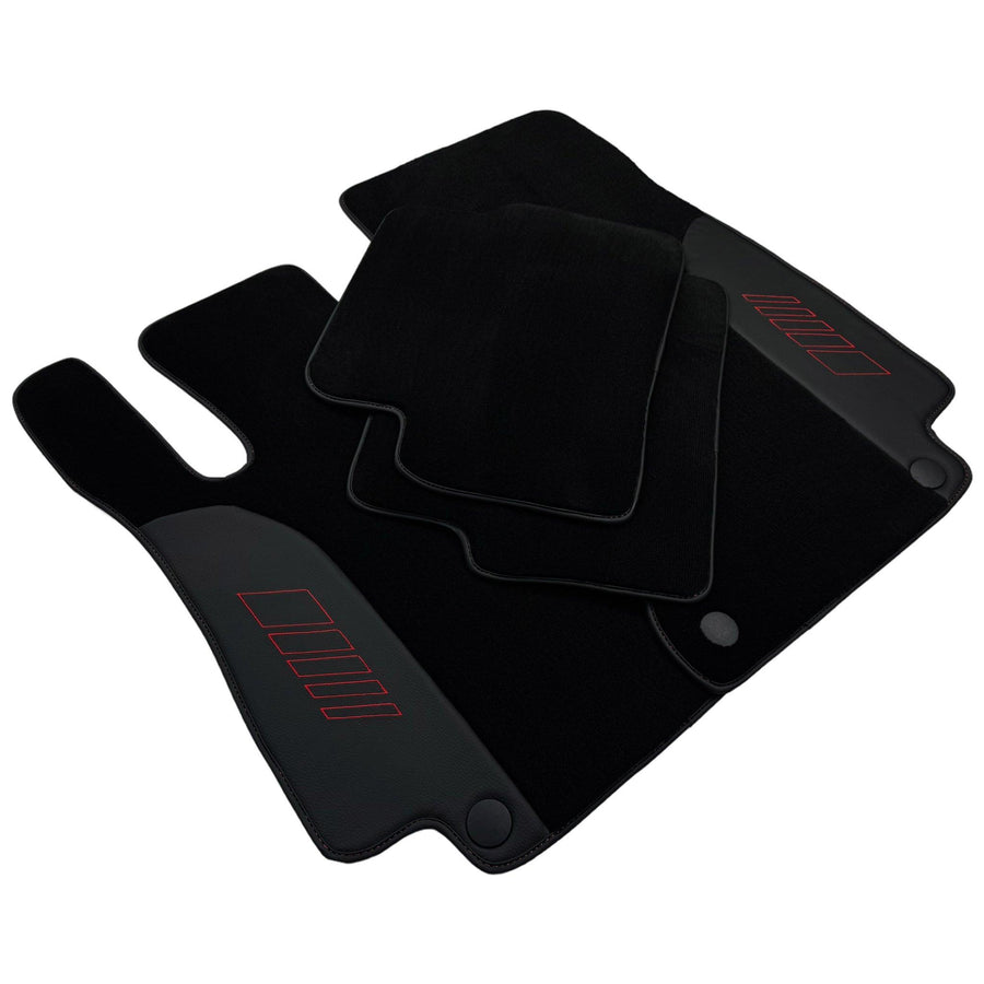 Black Floor Mats For Mercedes Benz GL-Class X166 (2012-2015) | AutoWin Edition - AutoWin