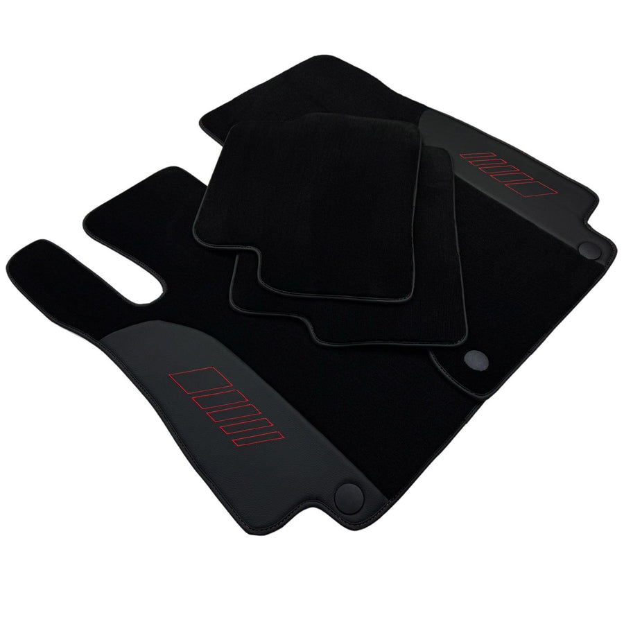 Black Floor Mats For Mercedes Benz GL-Class X166 (2012-2015) | AutoWin Edition - AutoWin