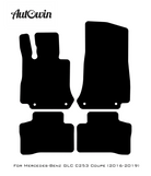 Black Floor Mats For Mercedes Benz GLE-Class C167 Coupe - 5 Seats (2020-2023) Hybrid | AutoWin Edition - AutoWin