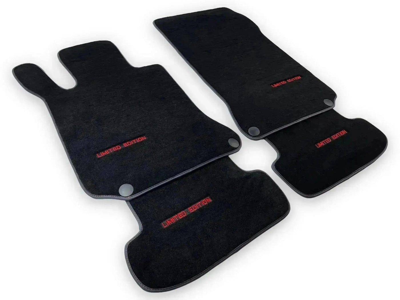 Black Floor Mats For Mercedes Benz GLK-Class X204 (2008-2012) | AutoWin Edition - AutoWin
