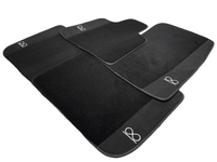 Black Floor Mats for Rolls Royce Shadow 1965-1977 Fluorescent - AutoWin