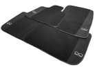 Black Floor Mats for Rolls Royce Shadow 1965-1977 Fluorescent - AutoWin