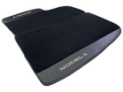 Black Floor Mats For Tesla Model 3 With Carbon Fiber Leather - AutoWin