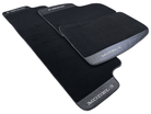 Black Floor Mats For Tesla Model 3 With Carbon Fiber Leather - AutoWin