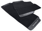 Black Floor Mats For Tesla Model S With Carbon Fiber Leather - AutoWin