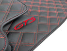 Black Leather Floor Mats for Porsche Macan GTS - AutoWin