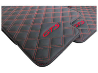 Black Leather Floor Mats for Porsche Macan GTS - AutoWin